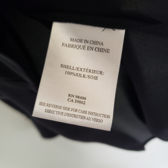 Theory Miska silk blouse size large - Picture 6 of 6